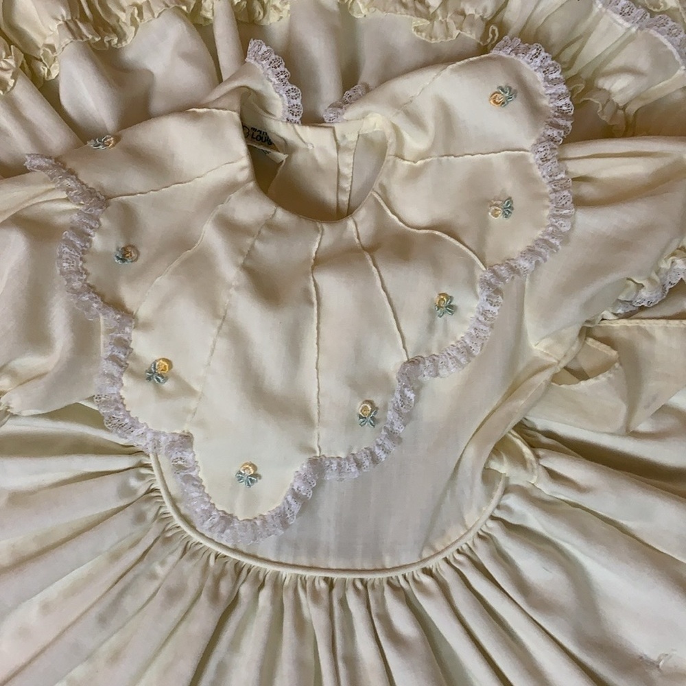 Vintage Mary Louise Original pale yellow circle dress / pageant dress Size 3 - Picture 5 of 10
